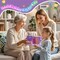 Weaving Loom Kit Toys for Kids and Adults,DIY Arts and Crafts String Maker Tool,Kids Travel Activity Set Ideal Gifts